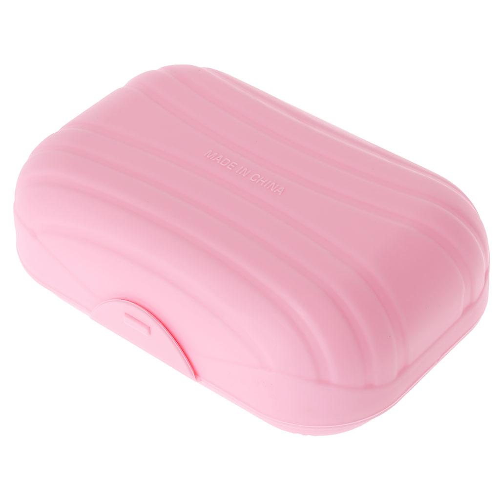 Portable Bathroom Storage Dish Soap Box Holder for Case Lock Shower Container Tr