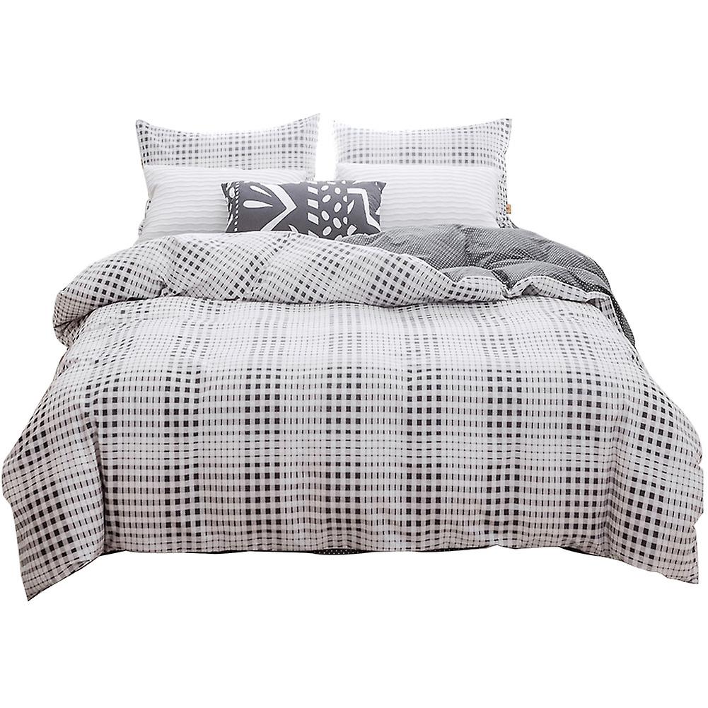 Cotton Exquisite Printing Pattern Breathable Bedding Set Pillowcase Quilt Cover(Queen)