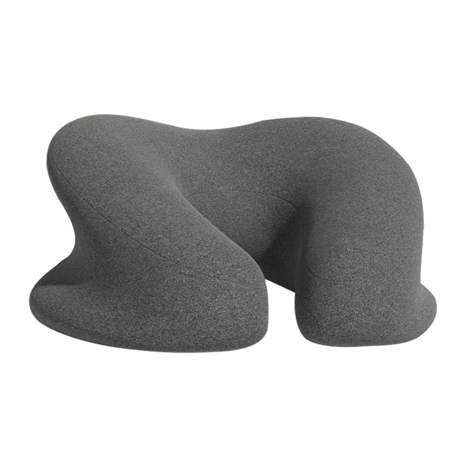 Neck Pad Soft Portable Multiuse Easy Clean Headrest Neck Cushion Face Cradle Dark Gray
