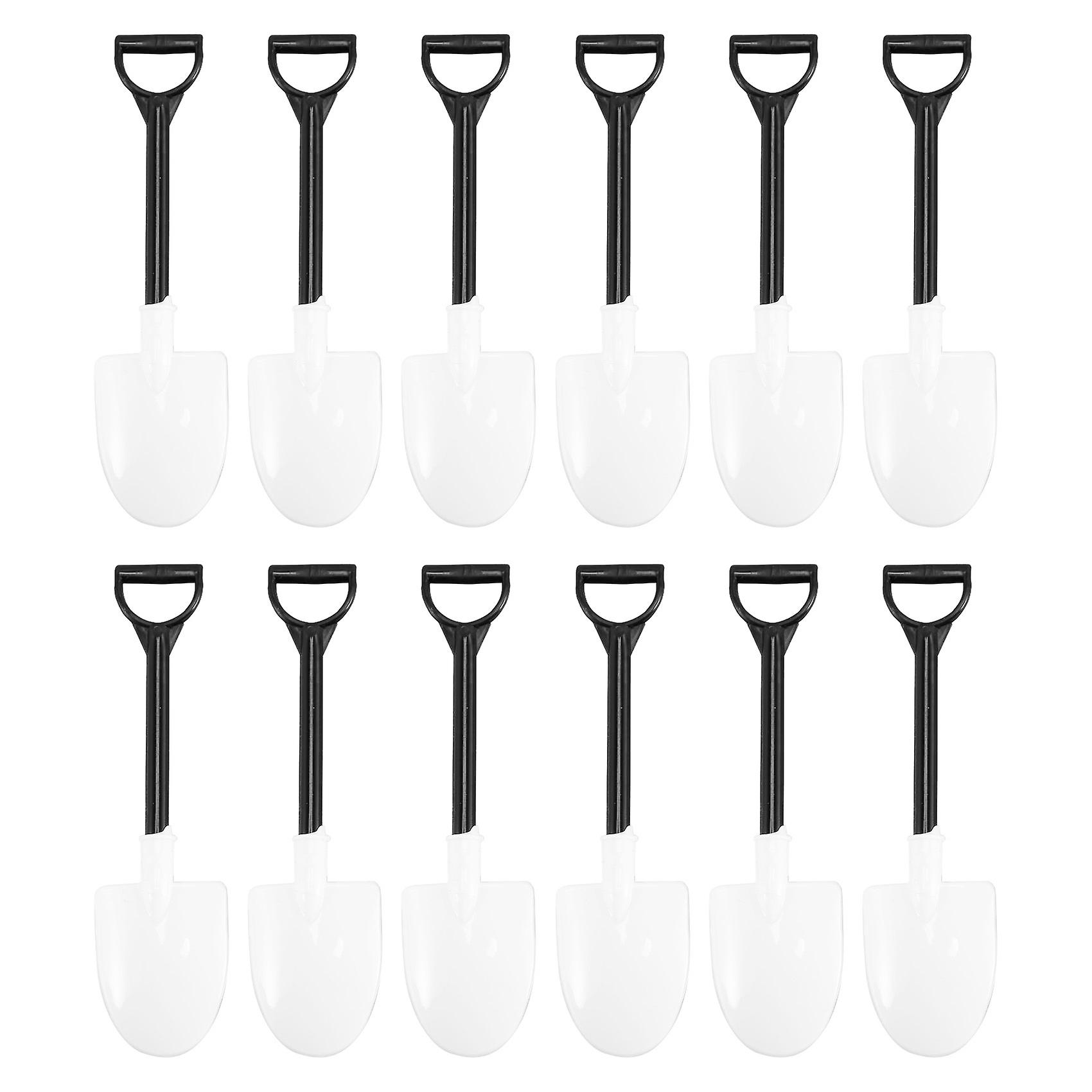 100Pcs Plastic Disposable Mini Shovel Spoon Potted Cake Ice Cream Garden