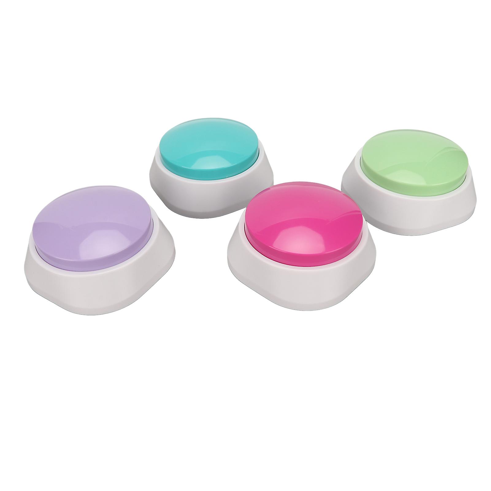 4PCs Voice Recording Button Dog Buttons for Communication Pet Training Buzzer Dog Press Recorder 