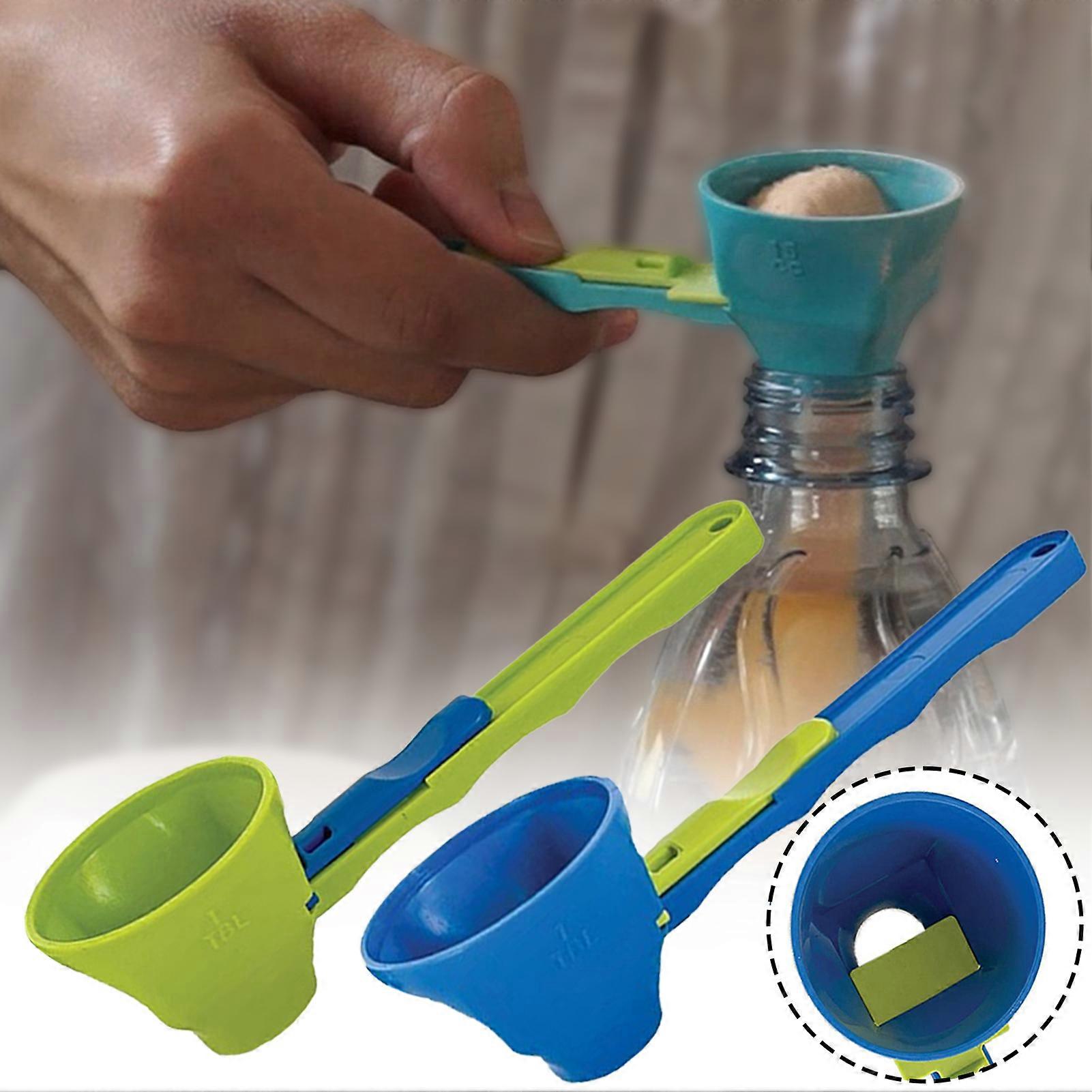 Plastic Funnel Scoop Precise Measurement Powder Scoop for Water Bottle Fitness Enthusiasts