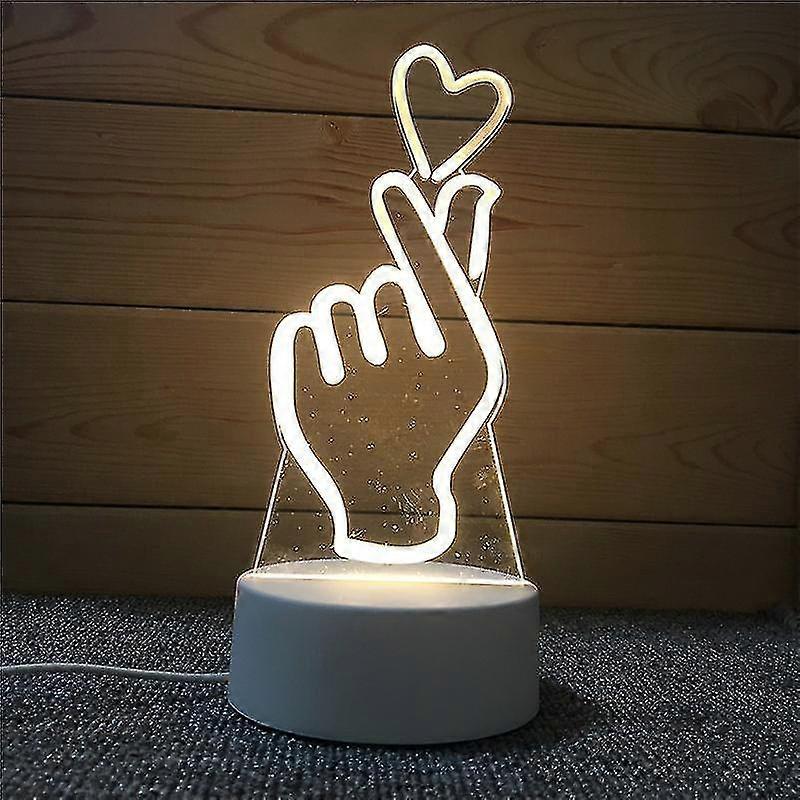 Creative 3d Light-emitting Diode Desk Lamp/decorative Night Light/table Lamp