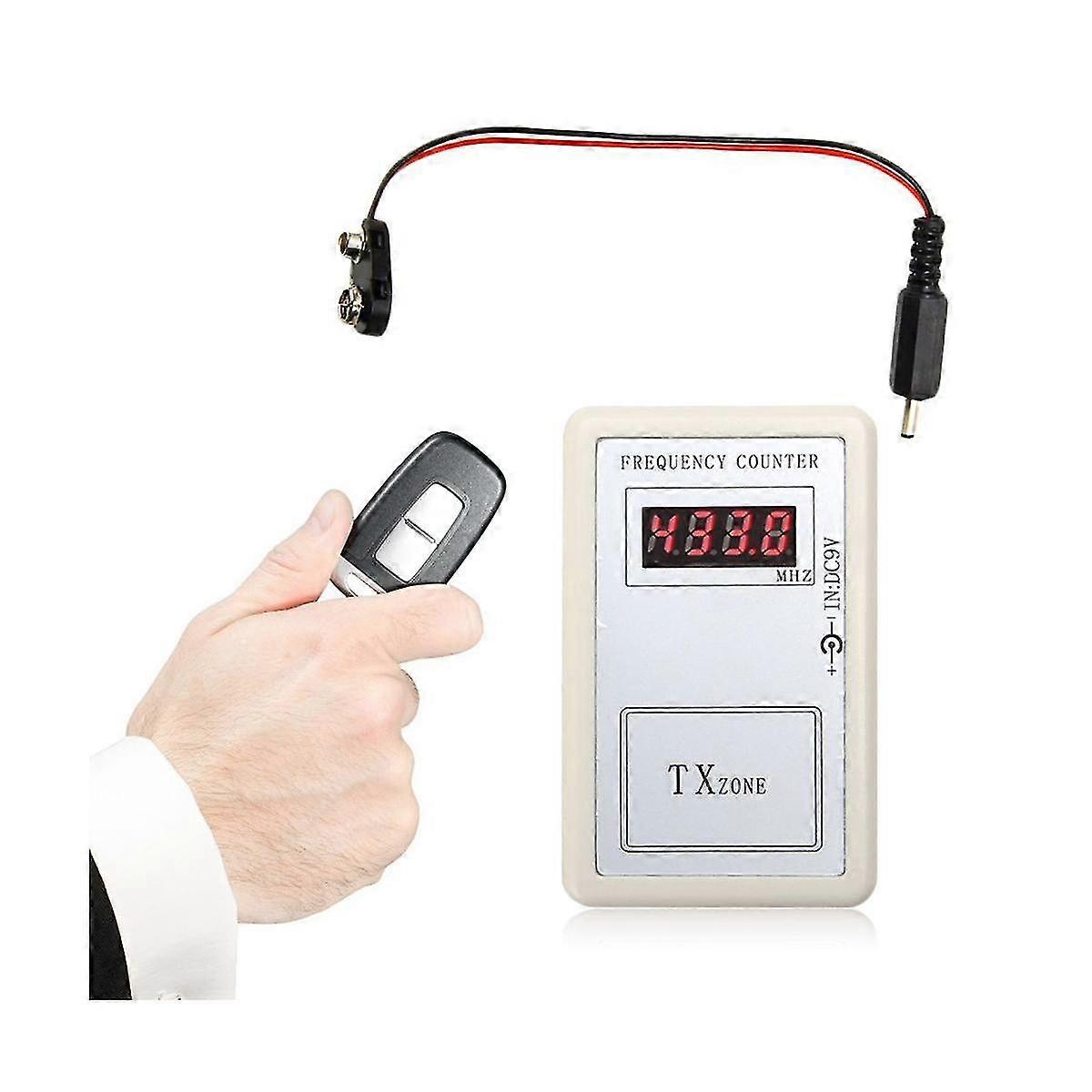 Handheld Remote Control Wireless Frequency Meter Digital Counter Tester 250-450MHz for Car Auto Gar
