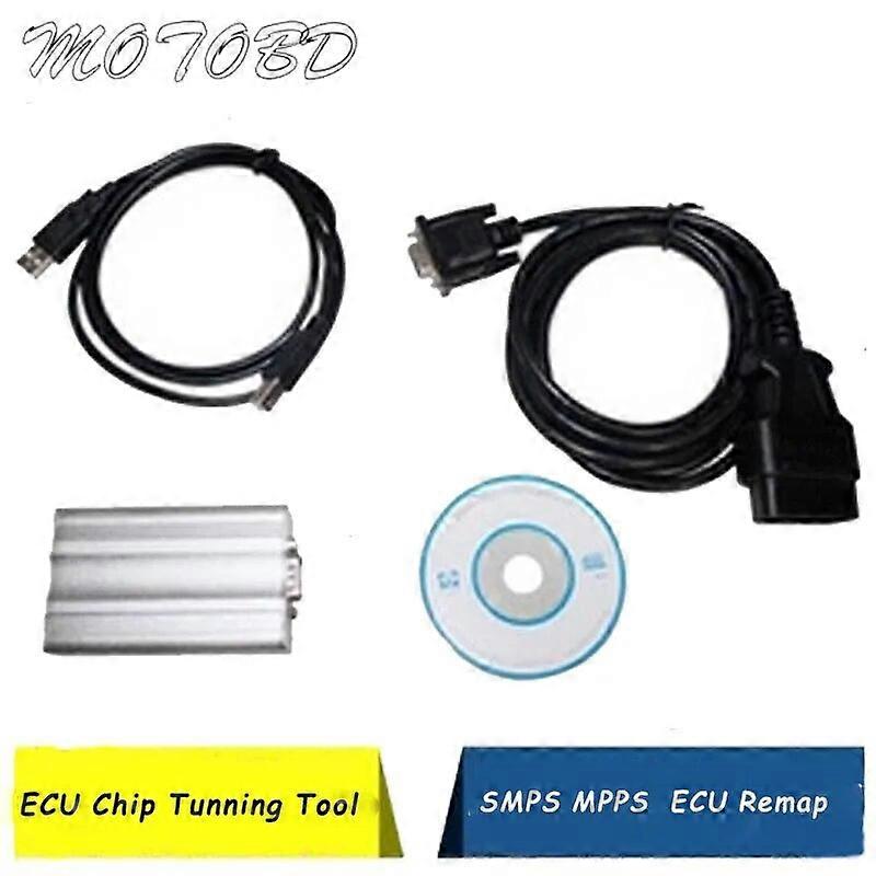 SMPS MPPS V13 EDC16 Metal Box MPPS V13.02 CAN Flasher Chip Tuning ECU Remap OBD2 OBDII CAN ECU Chip Tuning TooL SMPS MPPS V13.02 ST1M443