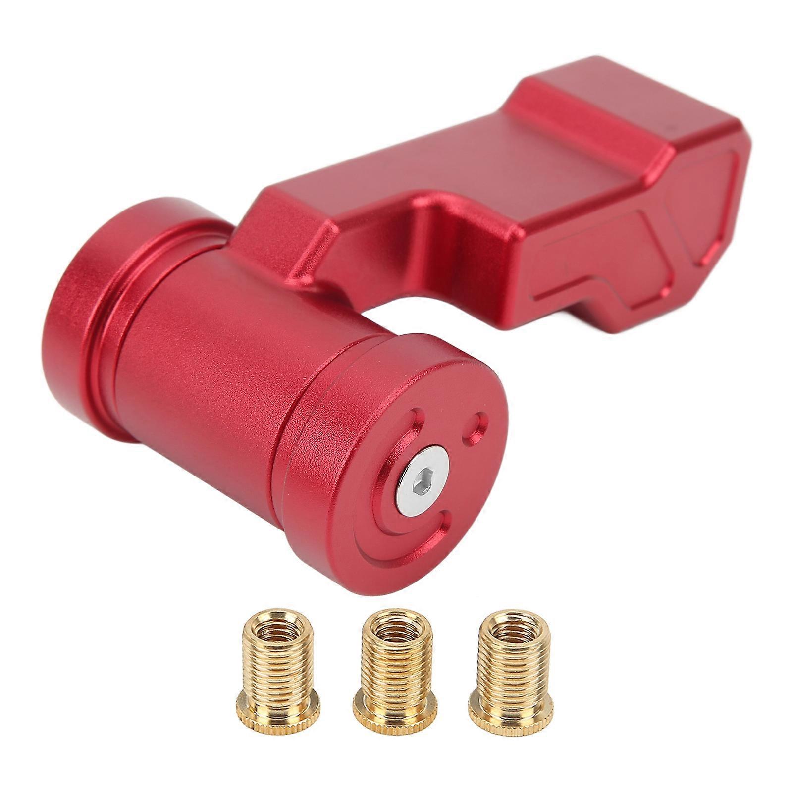 T Handle Gear Shift Knob Aluminum Alloy Aircraft Joystick with Adapters Replacement for Acura Red E2U612