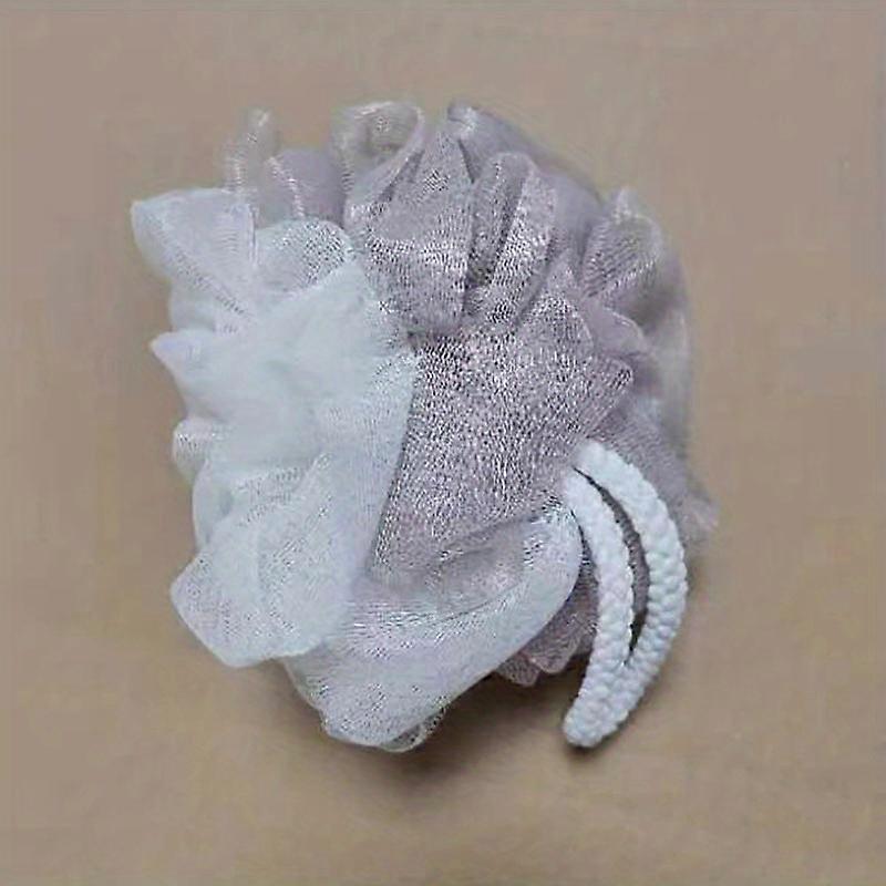 2pcs Large Mesh Two-Tone Shower Puff Body Cleaning Sponges - Gentle Exfoliating, Soft & Absorbent, Easy to Clean, Hanging Design - Bathroom Essentials