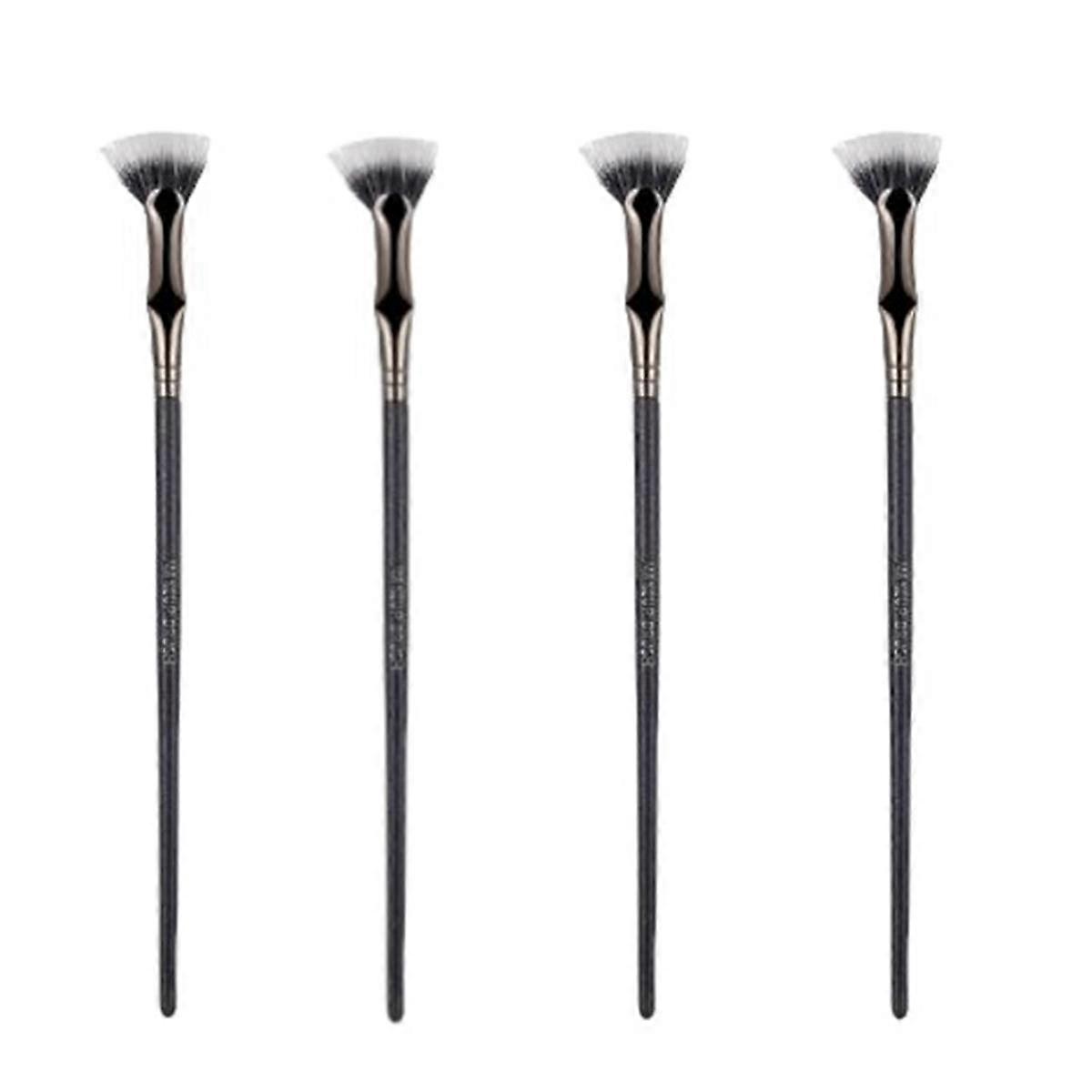 Scalloped Lash Brush, Fan Brush for Lashes Eyelash Separator Tool, Eyelash Comb for Upper Lower Eye 4pcs