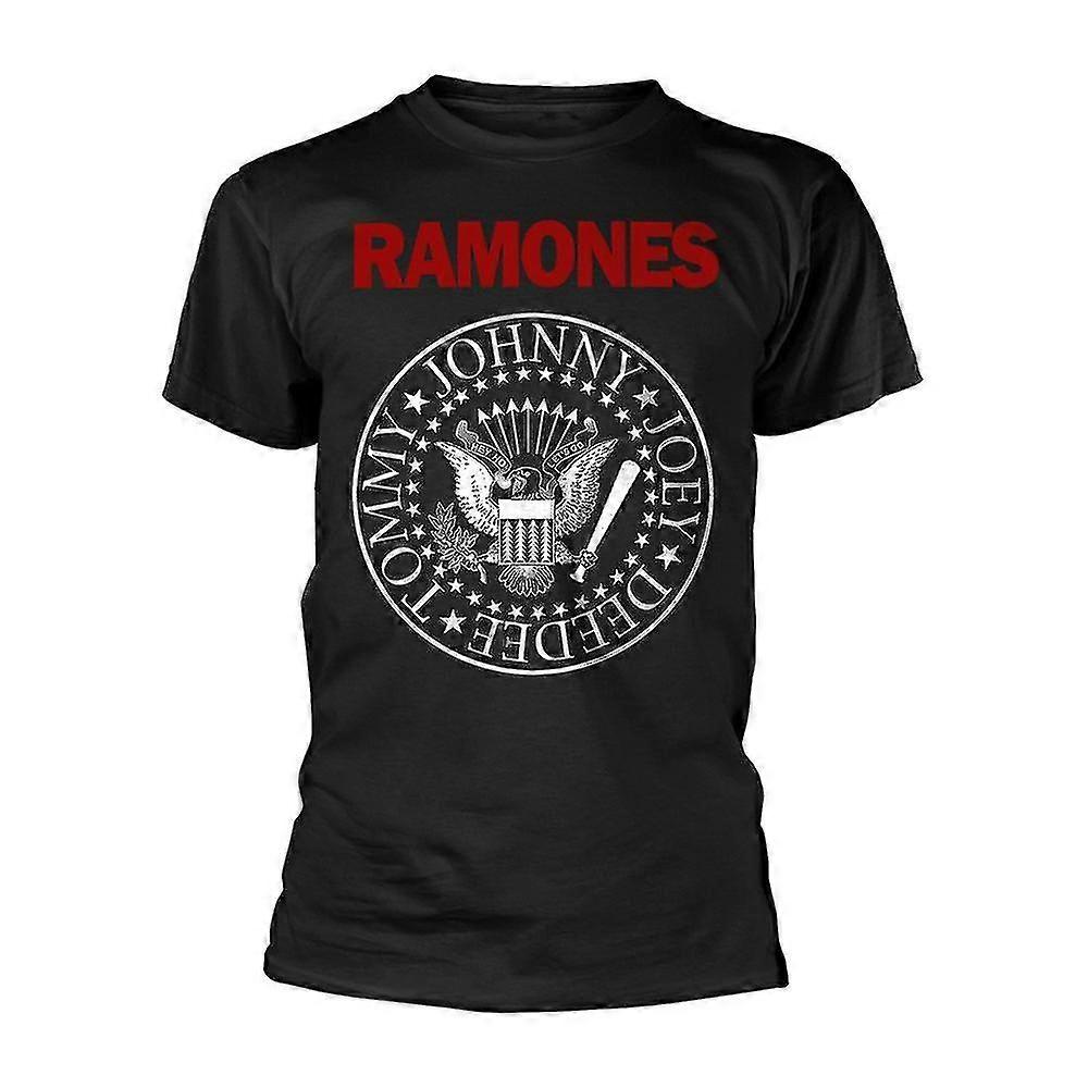 Ramones punainen teksti sinetti T paita