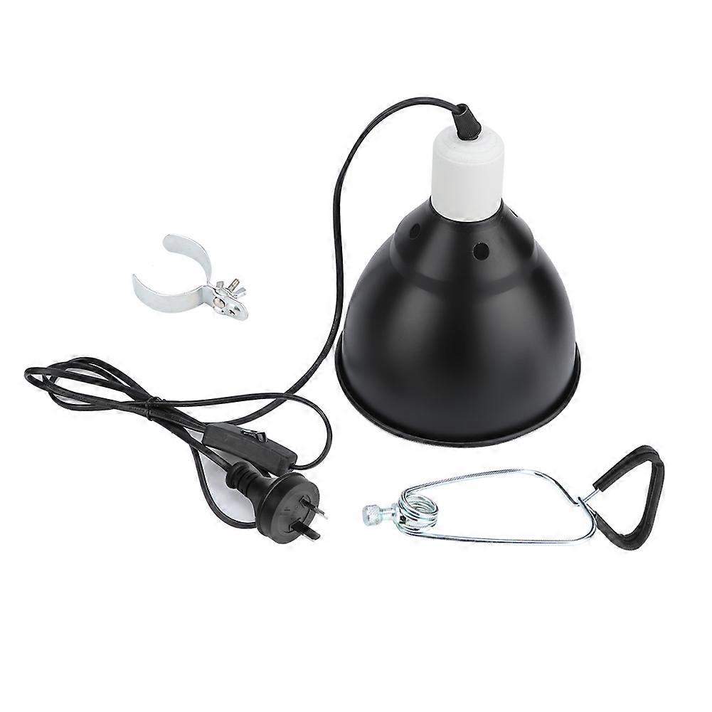 300W E27 100-240V UVA / UVB爬虫類加熱ランプスタンドペットライトバルブホルダーランプシェード(AUプラグ)