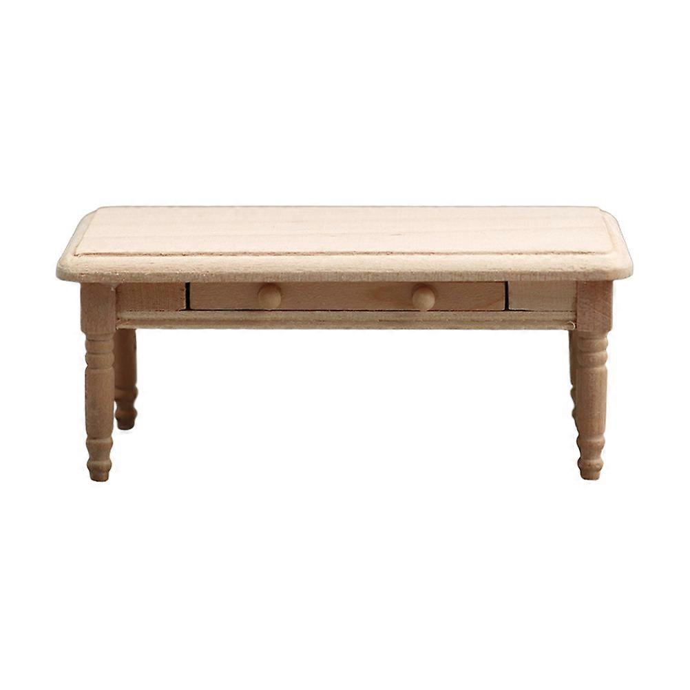 Mini House End Table Model Wooden Unpatterned Table Decor Mini Table Model