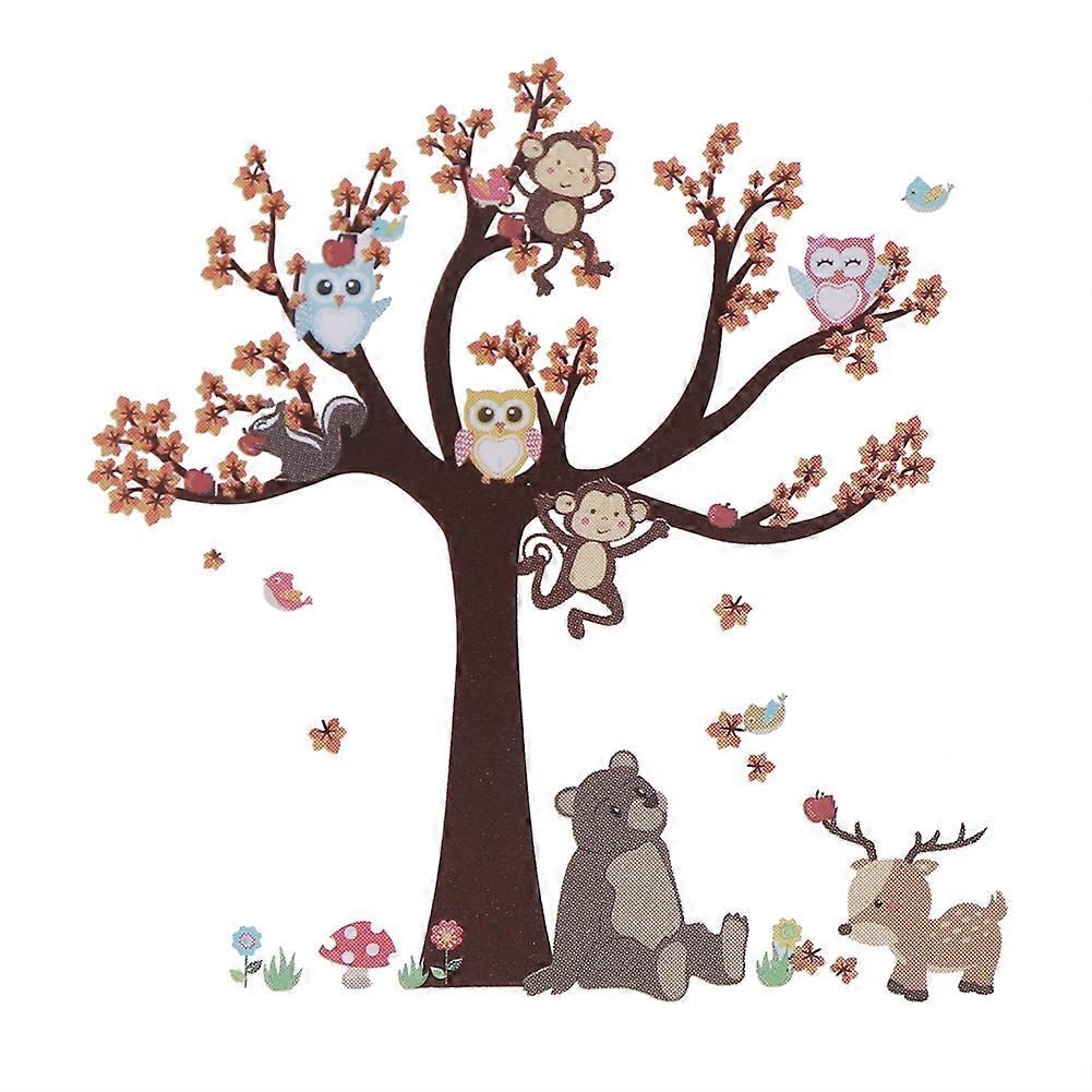 Forest Pattern PVC Removable Waterproof Wall Sticker Poster Kindergarten Bedroom Decor