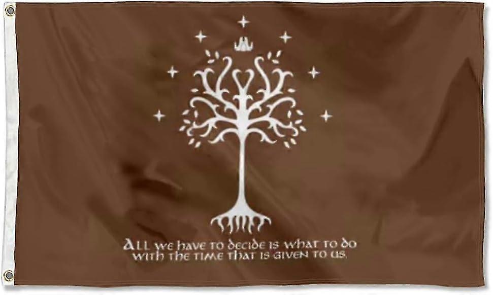 Gondor Tree Flag Game Flag banner Dorm frat Man cave Decor 3x5Feet