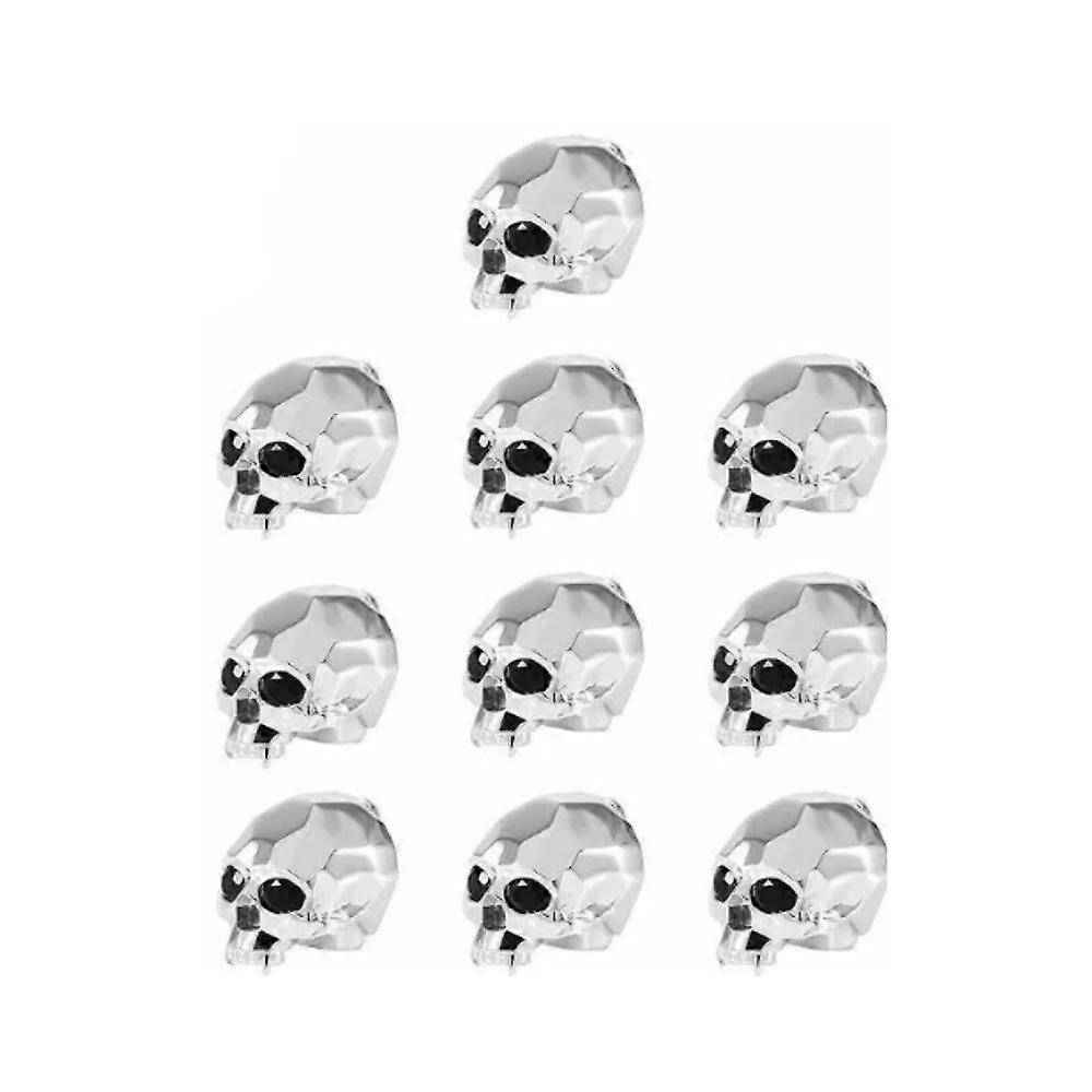 Skull Button Cover Set, Gothic Skull Button Covers för män
