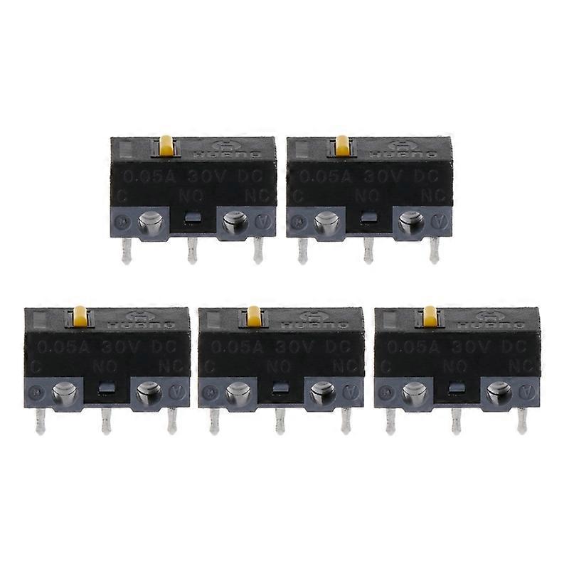5PCS New HUANO Mouse Micro Switch 10Million Clicks Life Microswitch 3Pins