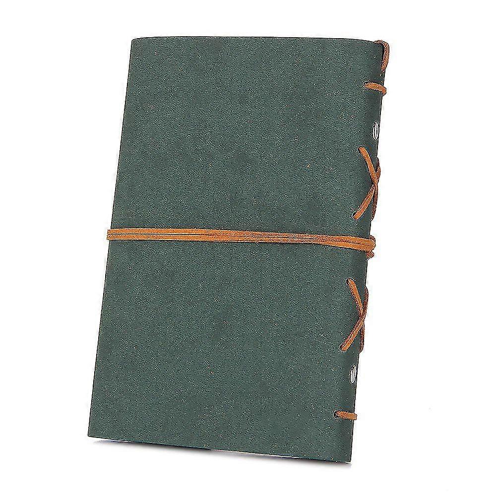 Leather Journal Notebook, Vintage Spiral Notebook Refillable Daily Planner Embossed Travel Journal Diary With Blank Pages And Retro Pendants