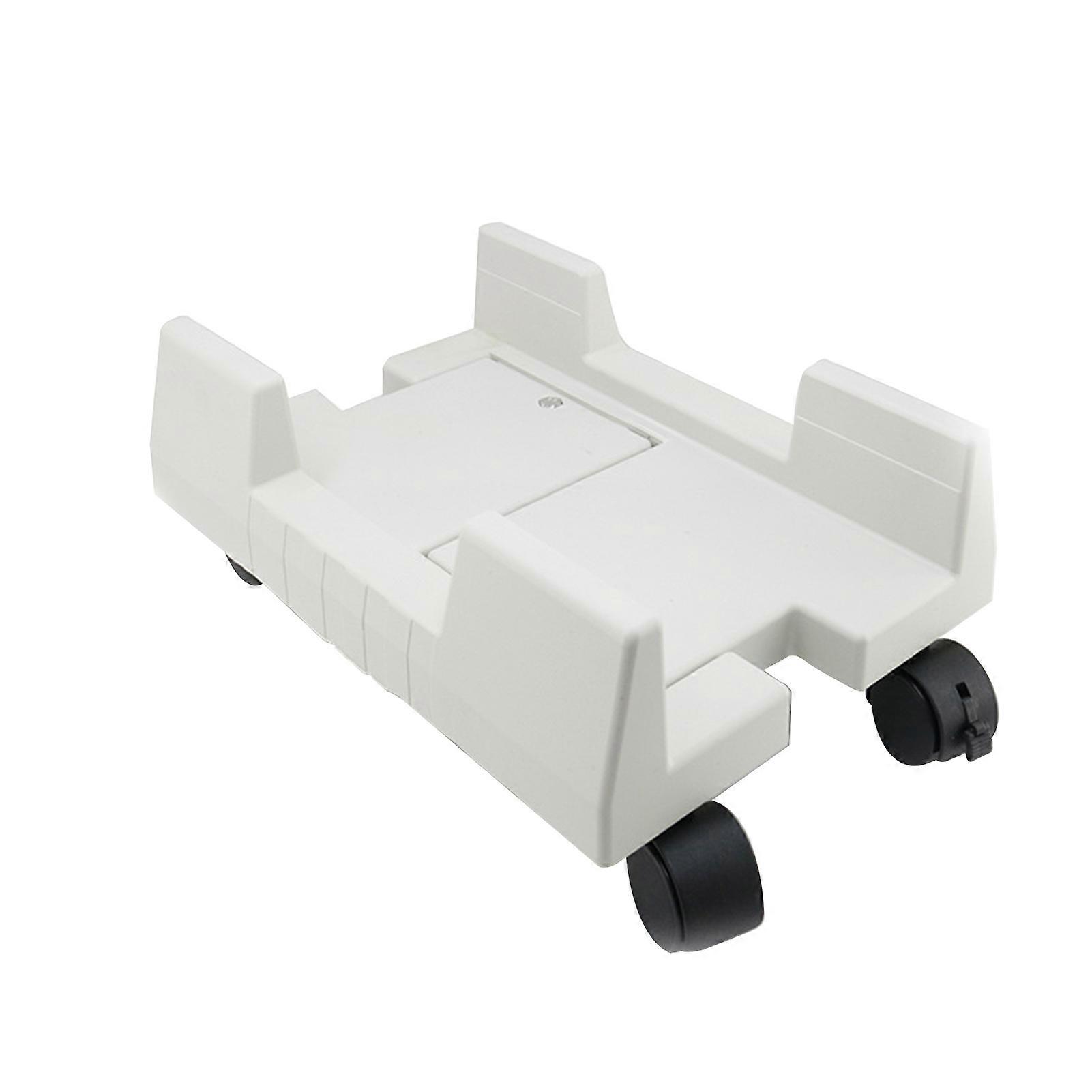 PC Stand Adjustable Mobile ABS Rolling Caster Computer CPU Stand for Desktop