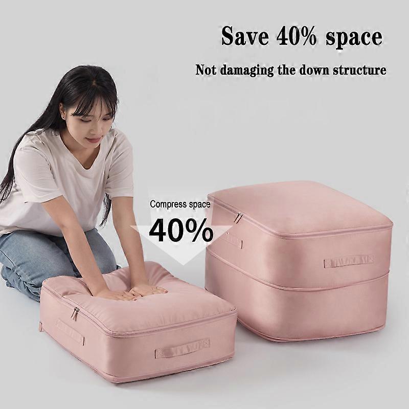 Saving Self-Compression Organizer Duvet Storage Bag - Large Capacity Closet Cabinet Storage Pouch
