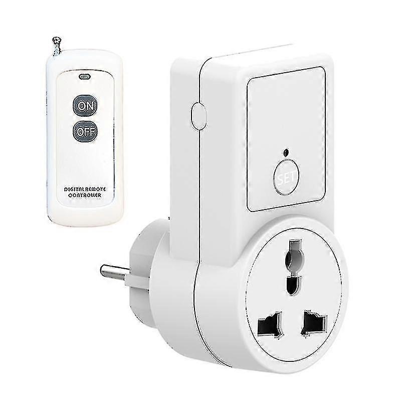 Wireless Remote Control Power Outlet Light Switch Socket Eu Plug Durable 1 Pc