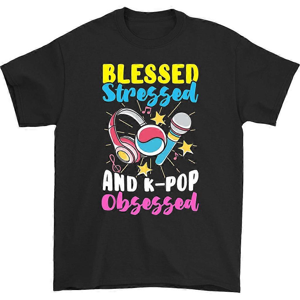 Blessed Stressed K-pop Obsessed T-shirt