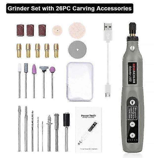 Usb charging variable speed mini grinder machine rotary tools kit grinder set