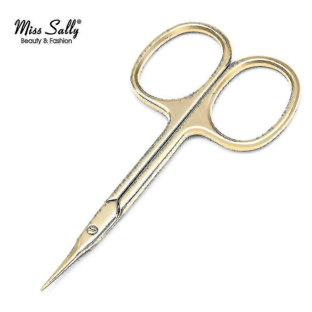 hmwy-eyebrow scissors  golden color remover scissors for eyebrow daily tool|cuticle scissors(golden)