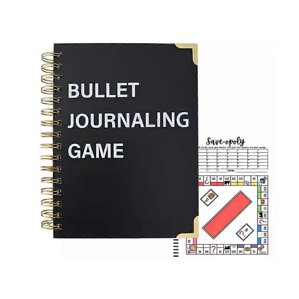 Bullet Dotted Journal Game,Bullet Journaling Game Notebook,for Planners,Savings