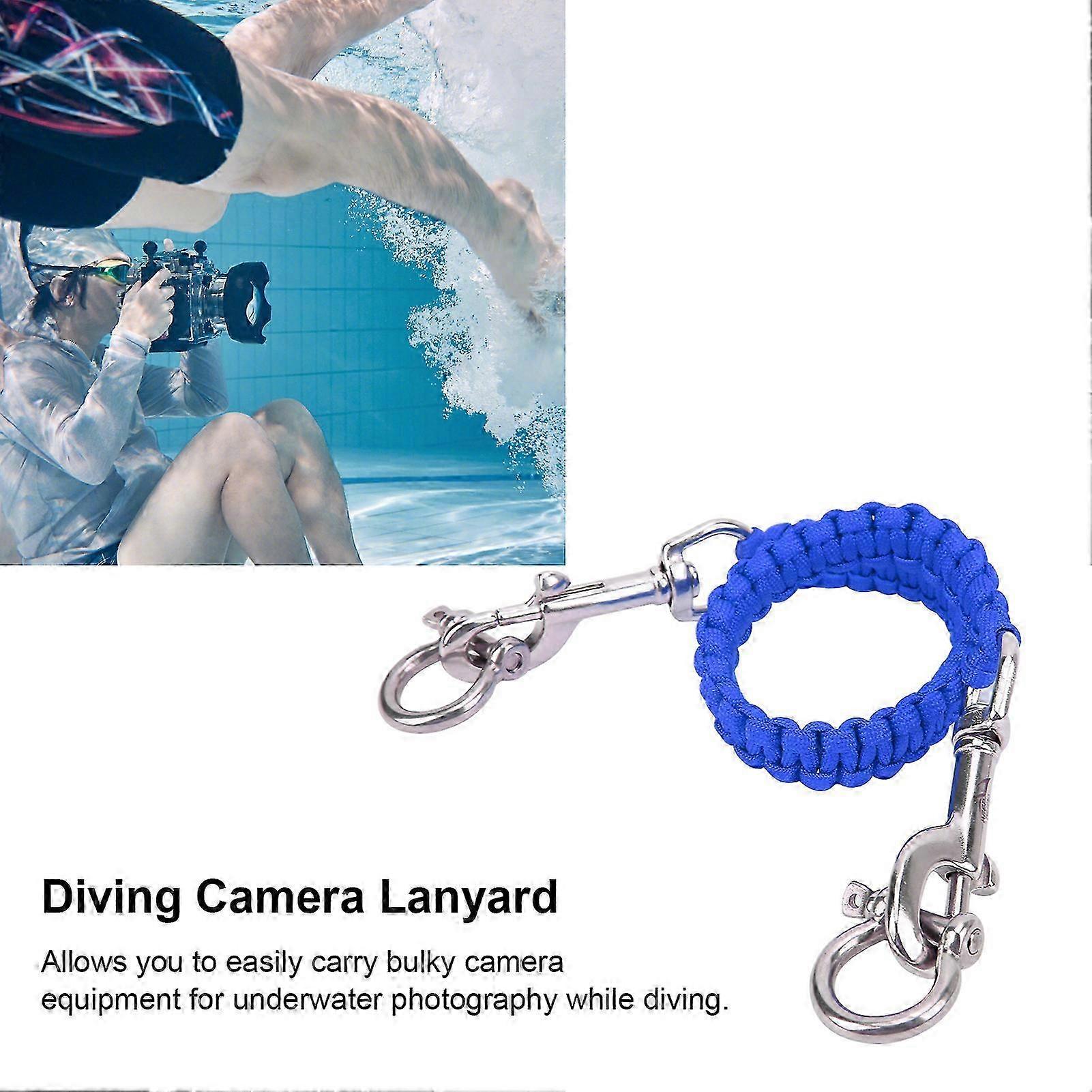Diving Camera Tray Handle Rope, Durable Material Diving Camera Lanyard Strap Diving Camera Housing Handle Rope with Bow Lock for Underwater Photograph