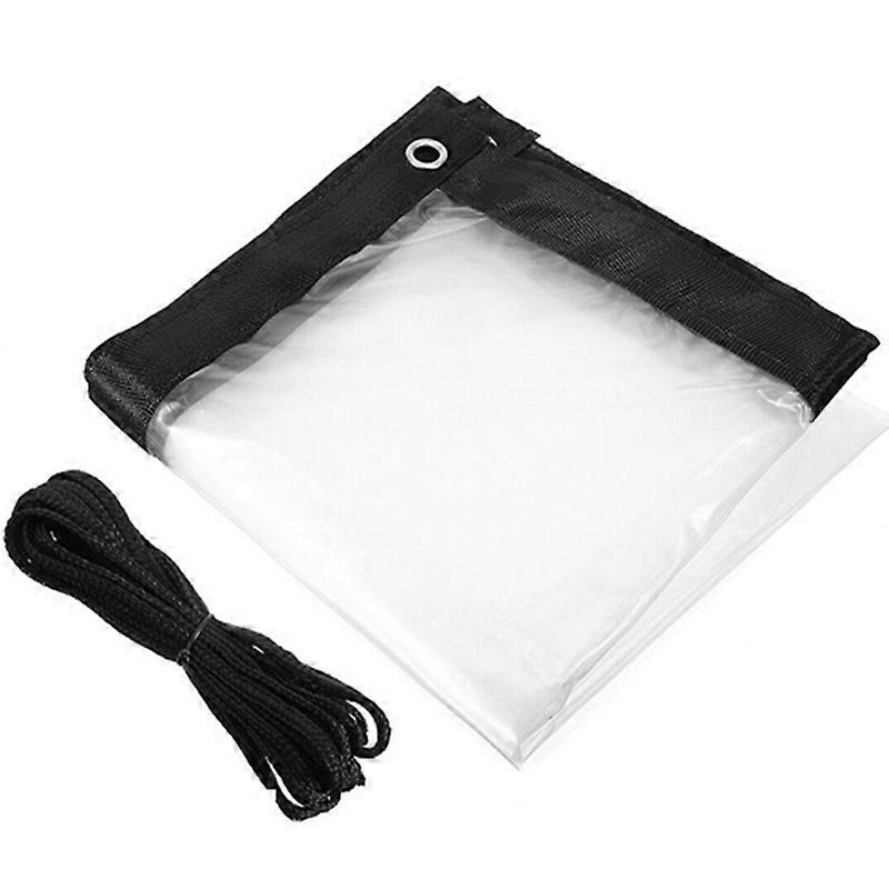 Waterproof Transparent with Eyelet Canopies and Straps-B