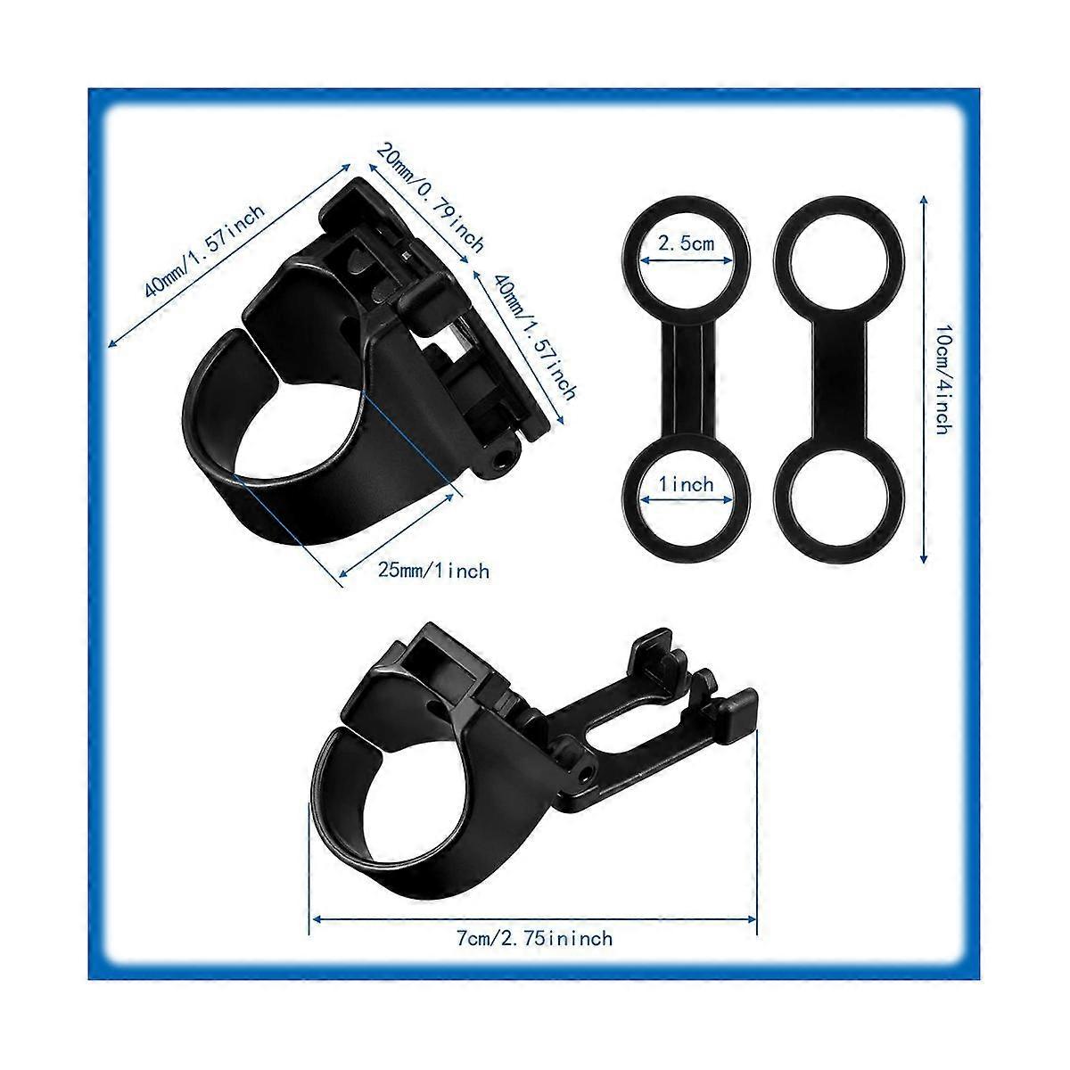 Simpls Scuba Dive, clip in silicone per snorkeling, supporto per snorkeling, clip in plastica, supporto per snorkeling, supporto per tubi, colore nero