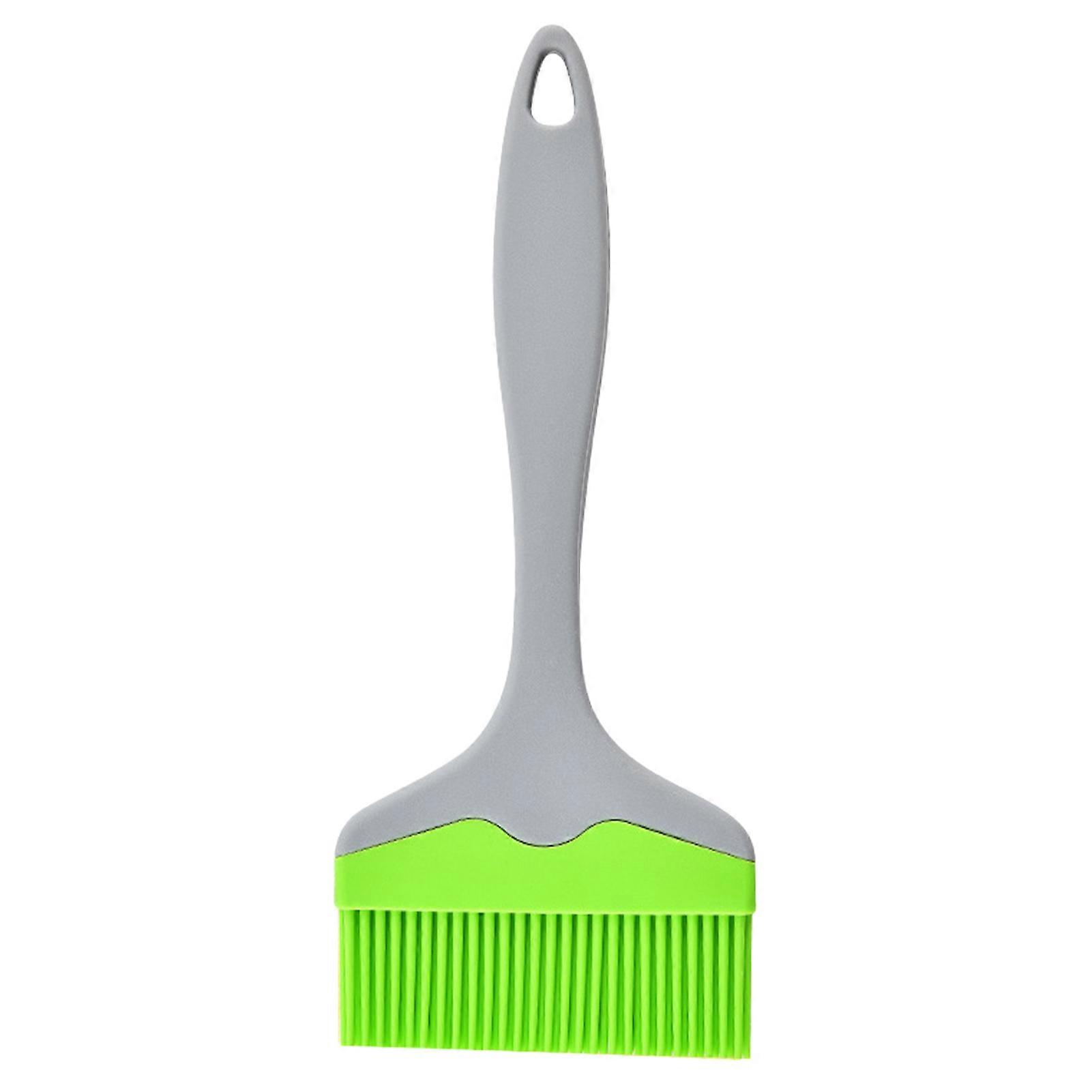 BBQ Silicone Oil Brush Food Grade Flexible Bristles Widened Head Ergonomic Handle Hangable Detachable Easy to Clean Barbecue Brush Kitchen Gadgets
