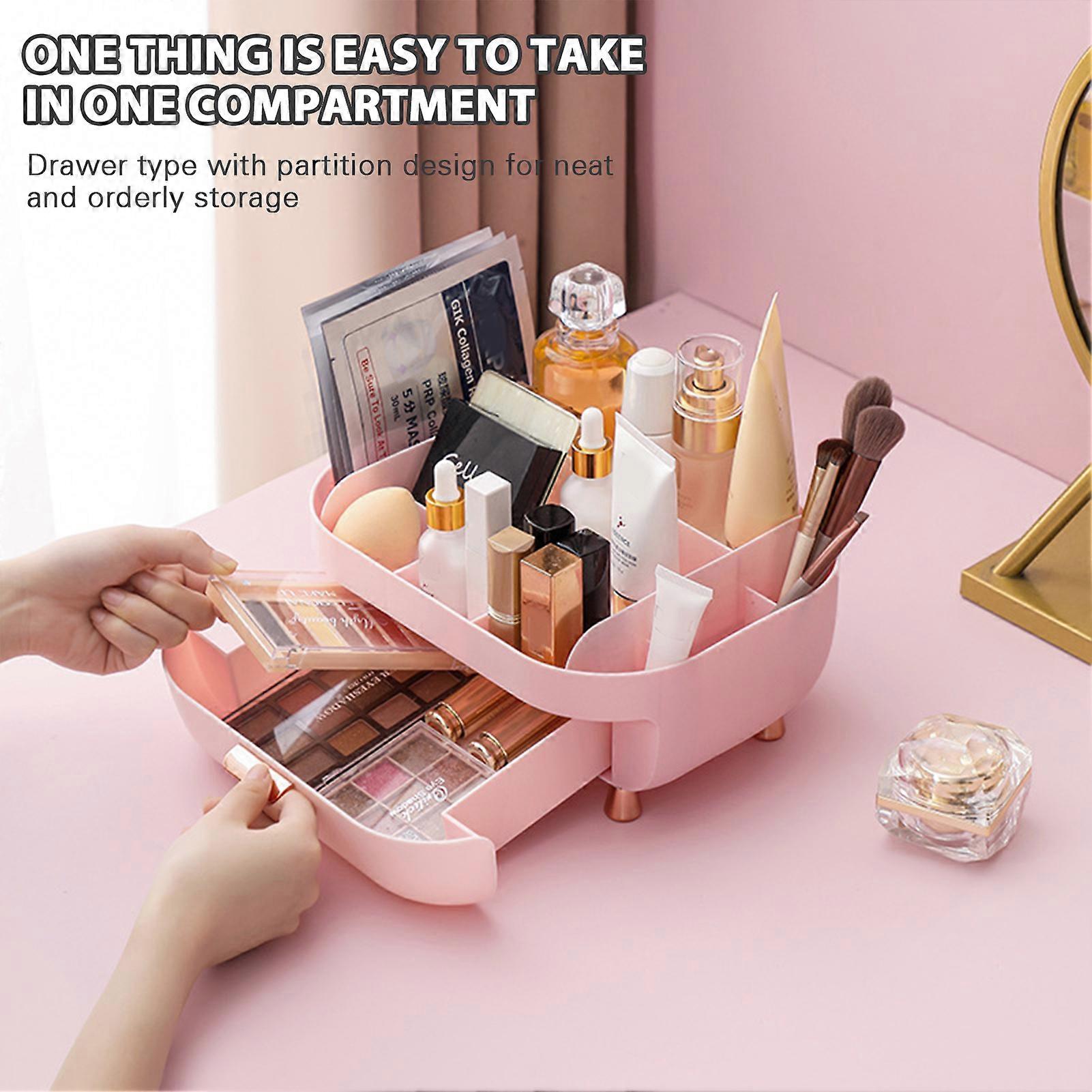 Practical Cosmetic Organiser with Multi Compartments for Makeup Nails Polish
