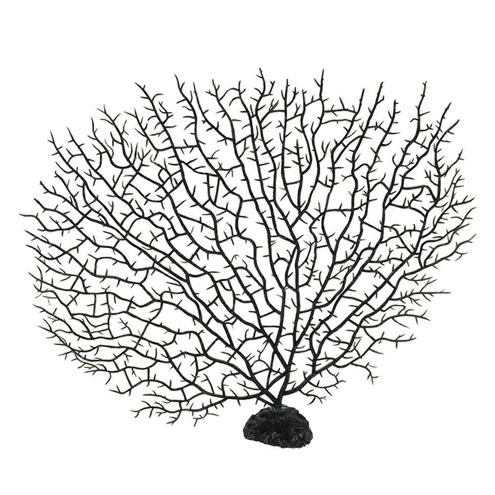 Lifelike Coral Decorative Reusable Practical Artificial Peacock Coral Tree for Fishes