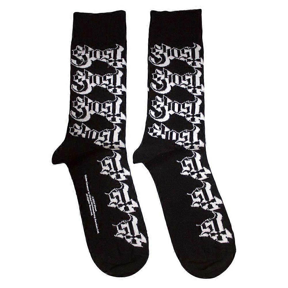 Ghost Band Logo Pattern Ankle Socks