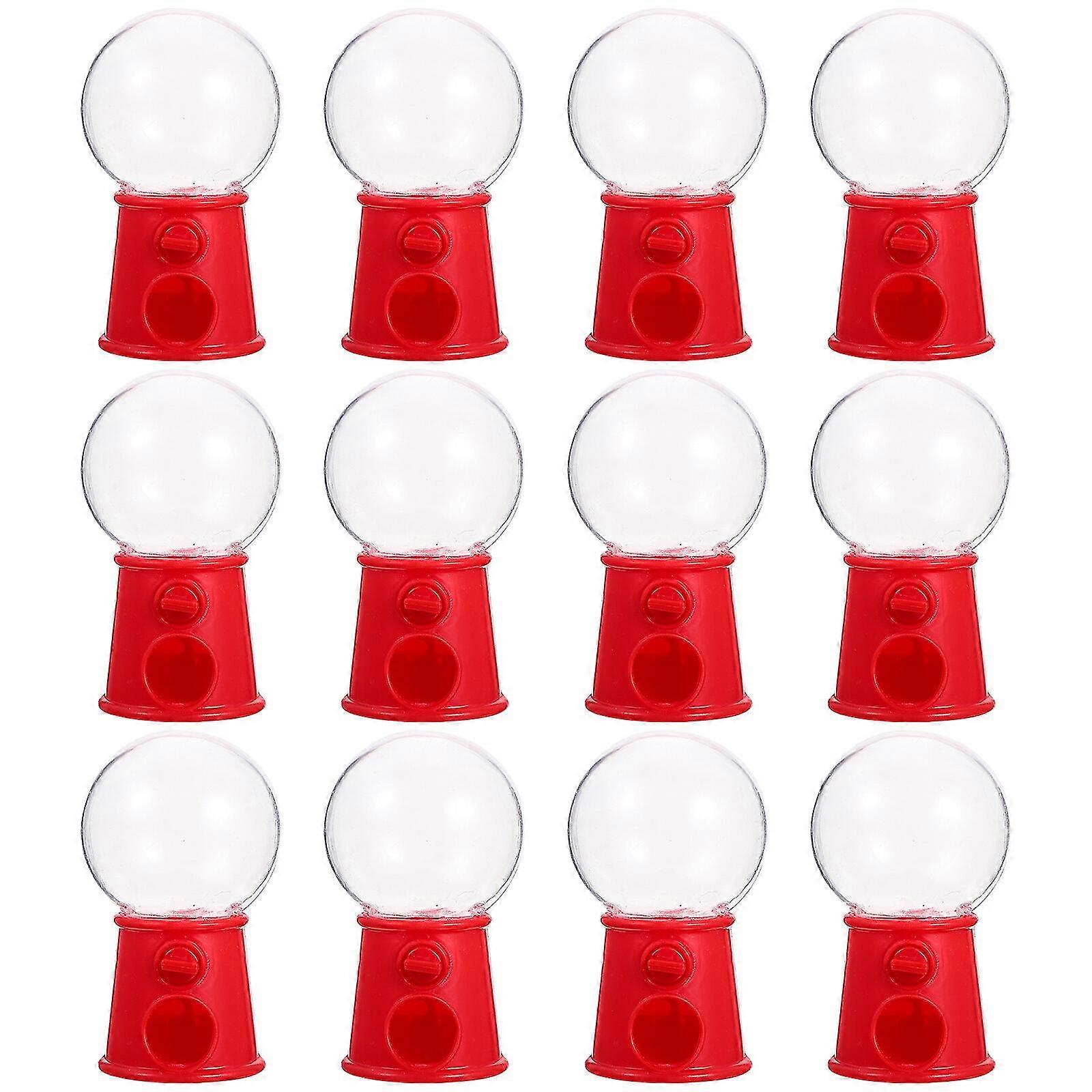 12 قطع مصغرة آلات غامبول جميل موزع الحلوى الإبداعية الزفاف حلوى مربع كعكة ديكور