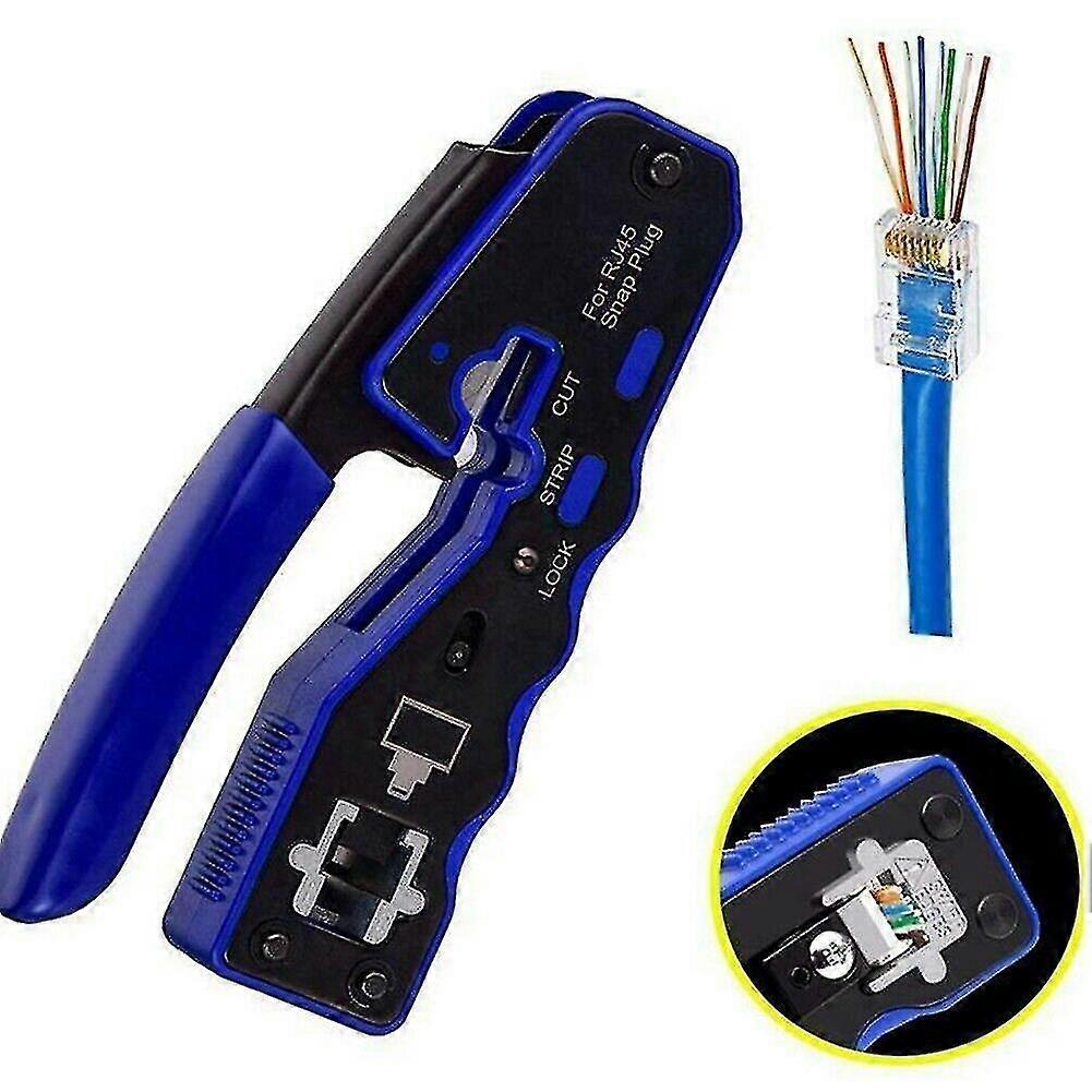 Gj671bl Rj45 Crimping Tool For Cat5/cat5e/cat6/cat6a/cat7 Network Connector Rj45 Network Plug Crimp And Telephone Socket 6p Betterlifefg
