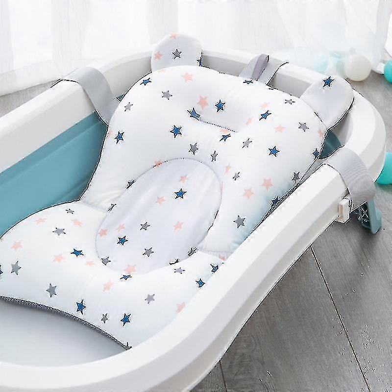 Baby Bath Cushion Infant Bath Seat Soft Tub Insert With Adjustable Buckle Floating--pink