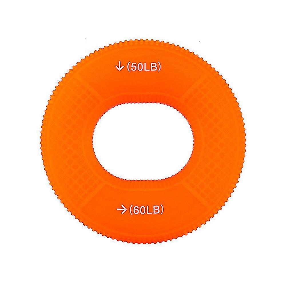 Hand Grip Exerciser- Forearm And Finger Ring Strengthener Set- Orange
