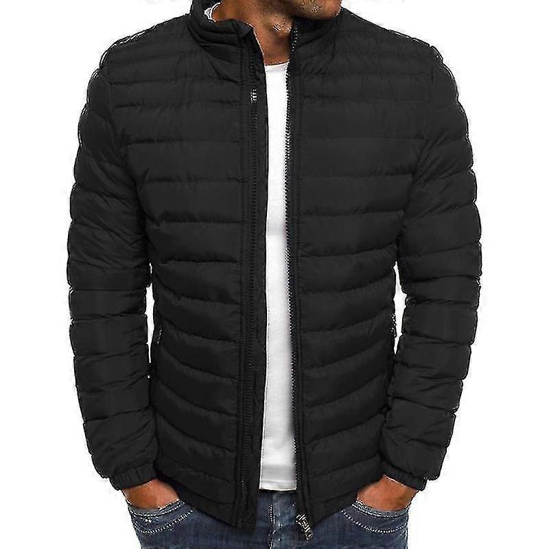 Men Lightweight Bubble Coat Puffer Jacket Quilted Padded Outerwear