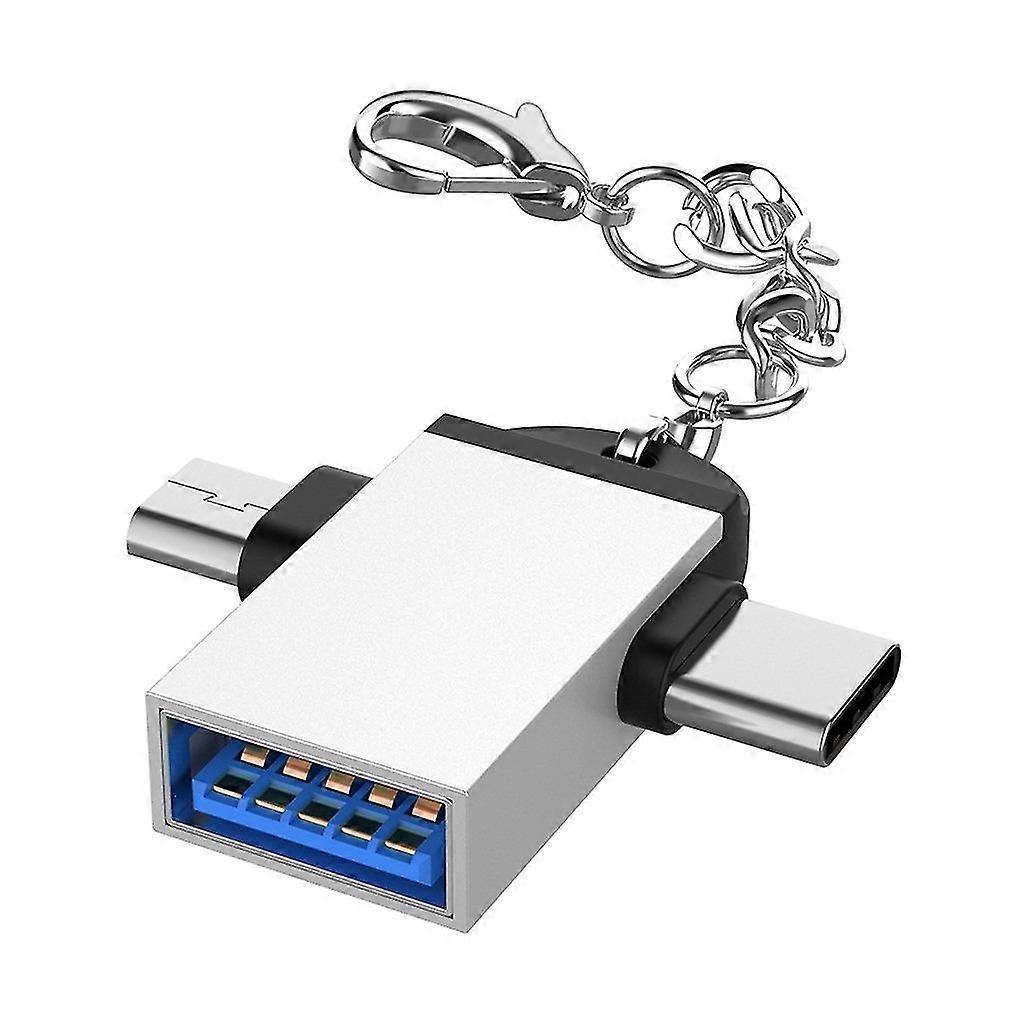 2 In 1 Usb 3.0 Micro Usb Type C Otg Type C Converter Usb Adapter Smart Phones