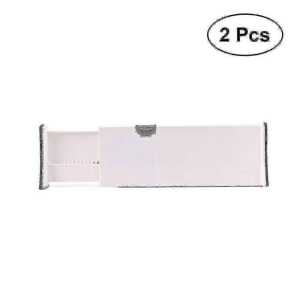 2pcs Creative Retractable Drawer Divider Multi-purpose Adjustable Drawers Partition Board For Home A