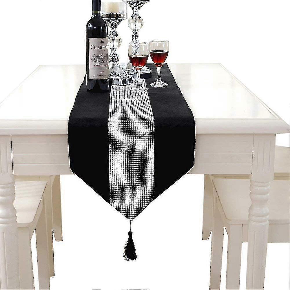 Table Runner With Strass And Sequins