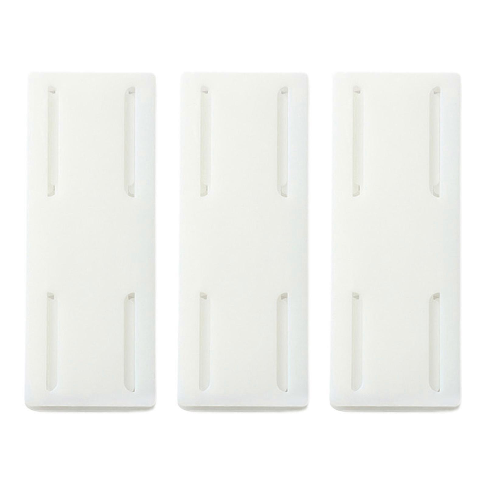 3Pcs Power Socket Holders Convenient Stable Multifunctional Trace-less Firmly Fixed Space-saving ABS Punch-free Socket Holders Home Supply KAESI
