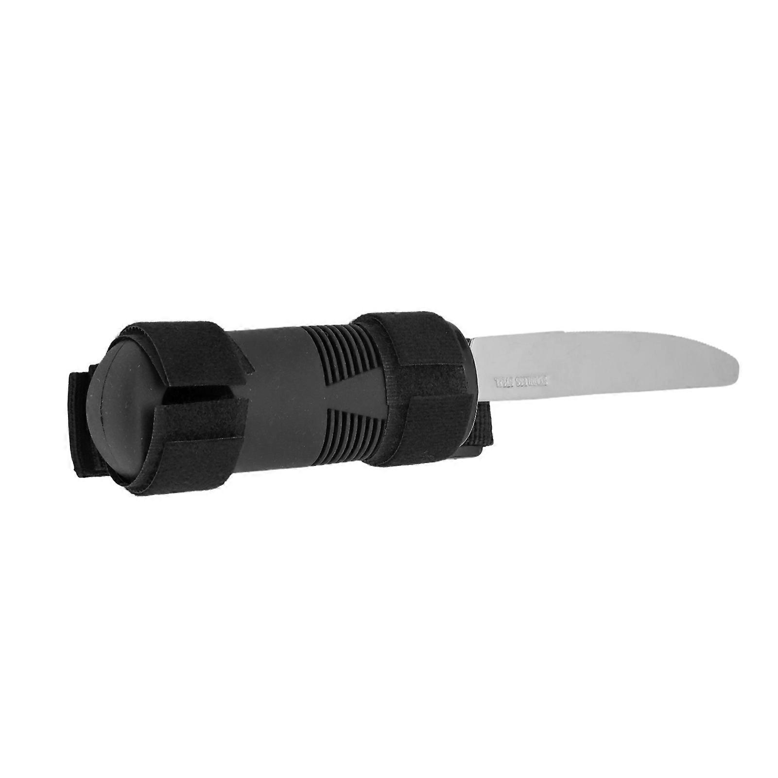 Adaptive Table Knife Stainless Steel Blade Hook and Loop Fastener Easy Grip for Elderly Disabled