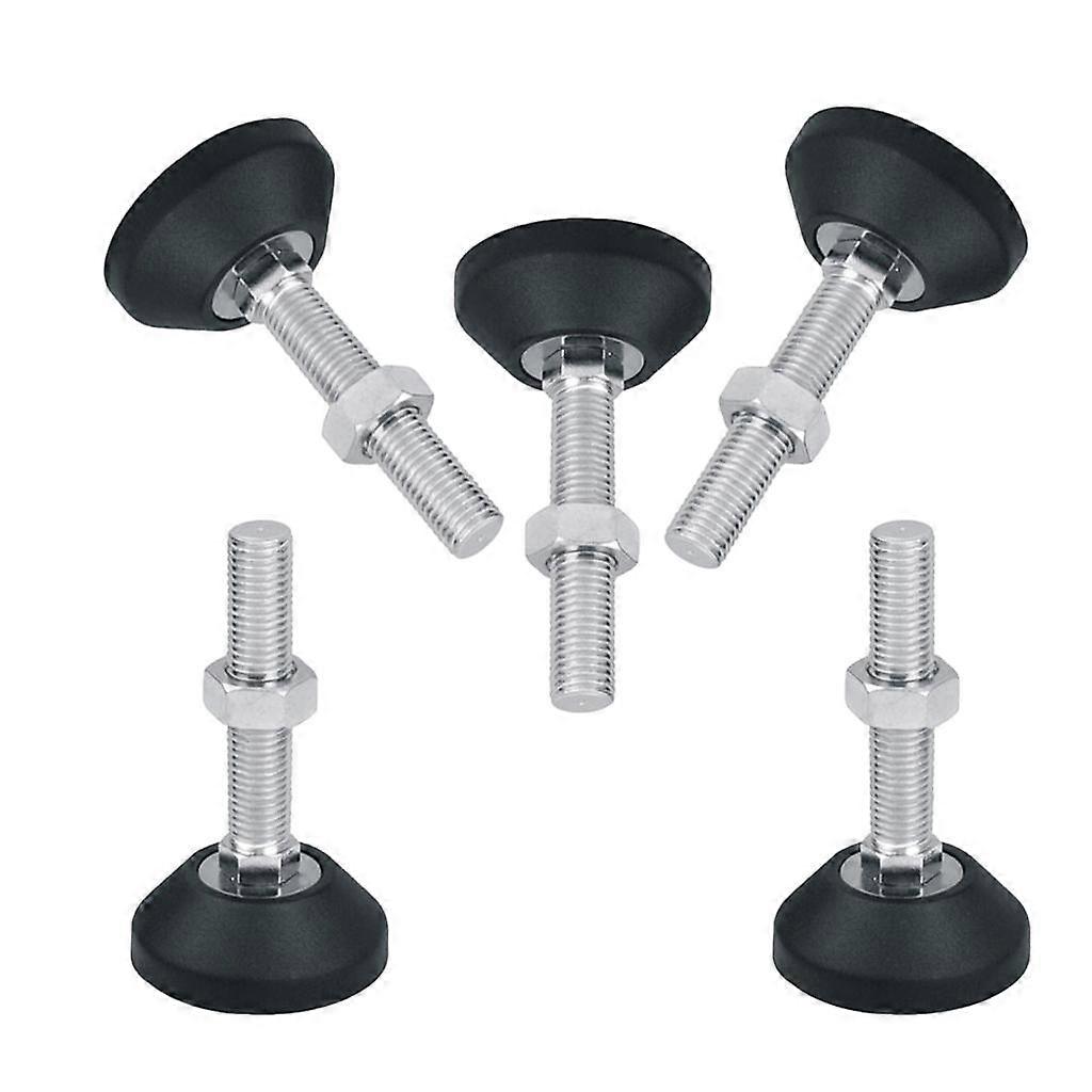 5 Pcs Adjustable Leveling Feet Threaded Glide Foot Leg Leveler M12x50 D50