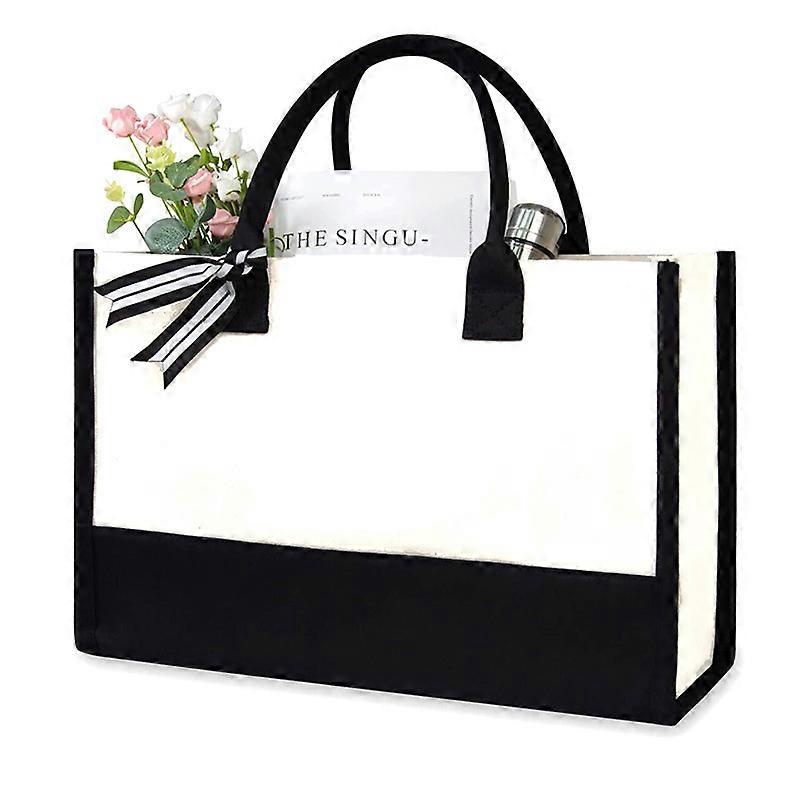 Canvas Tote, 17" x 19" x 2"