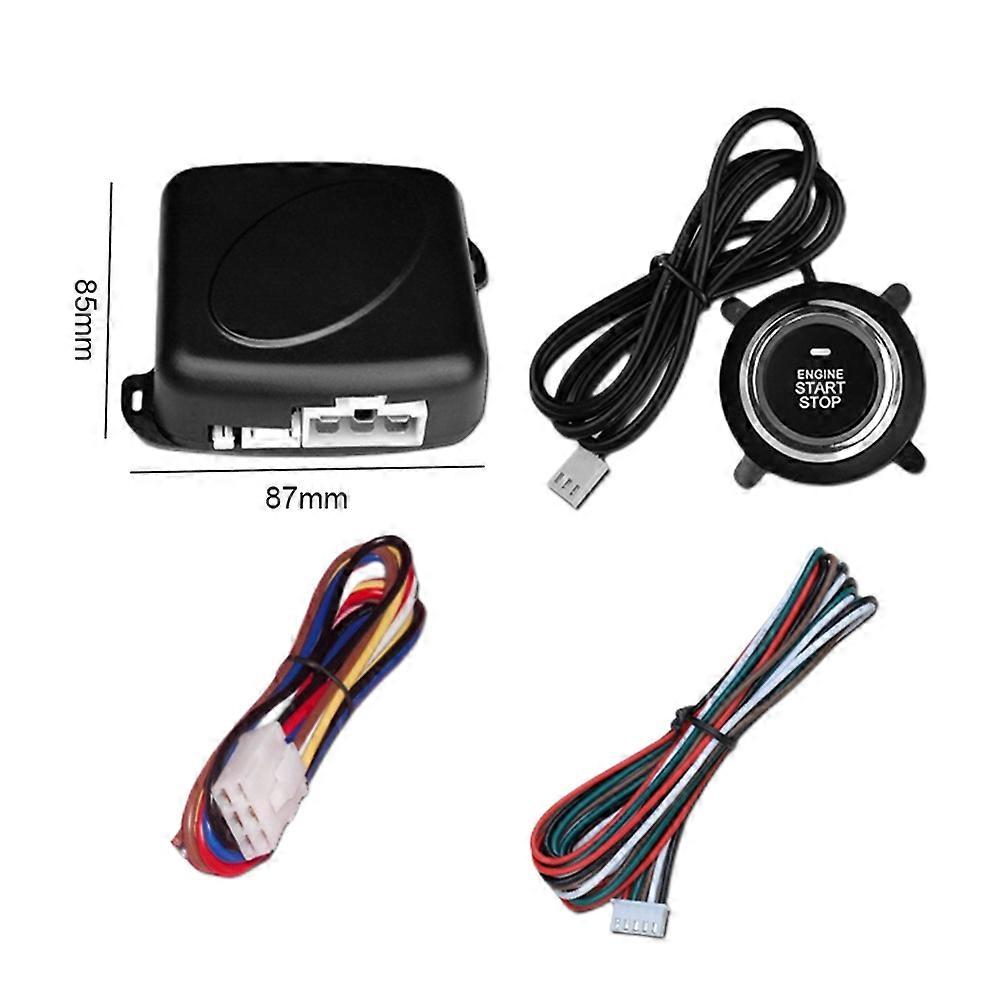 Car One Key Start Keyless One Key Start System Engine Ignition System 12V Automatic Ignition Remote Control Engine Start System