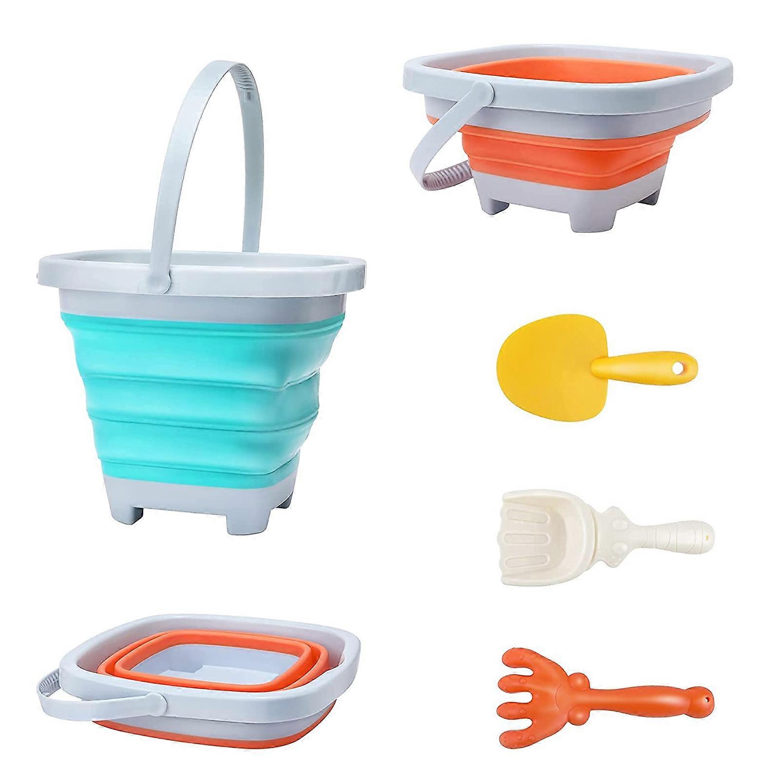 Children Sand Tool Kit Foldable Portable Multi-Use Durable Lightweight Long Lasting Anti-Leak for Beach Courtyard