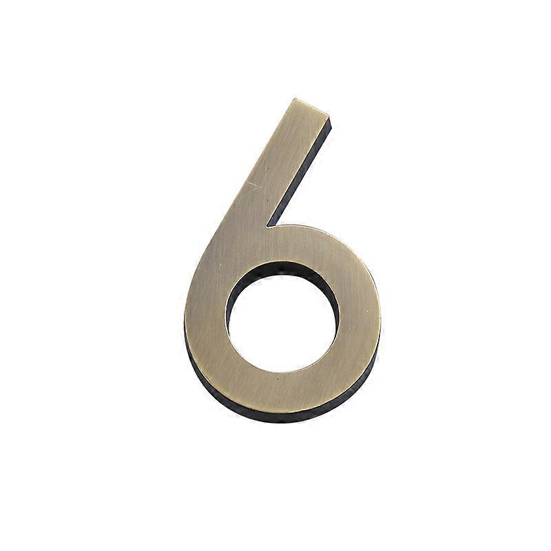 8mm electroplating brand name street apartment door digital signage (0-9 number)