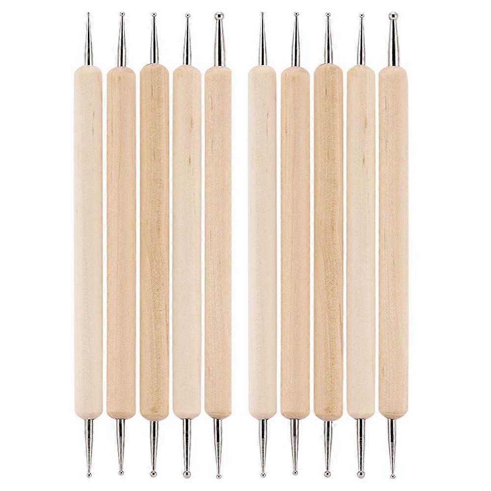 Puinen pistekynän marmorointityökalu - geelilakkamaalausharja